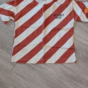 Kids Striped Red and White T-Shirt